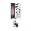 MARSİLYAN™- Galaxy S24 Ultra Kılıf Nova Işık Özel Seri - Siyah Vanessa Magic Hayalet Cam