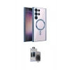MARSİLYAN™- Galaxy S24 Ultra Kılıf Nova Işık Özel Seri - Siyah Vanessa Magic Hayalet Cam