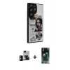 MARSİLYAN™- Galaxy S24 Ultra Kılıf Odak Klasik Serisi - Şeffaf 360 Full Body Arka Koruyucu + PVD Metal Kamera Lens - SH