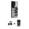 MARSİLYAN™- Galaxy S24 Ultra Kılıf Odak Klasik Serisi - Siyah 360 Mat Full Body Arka Koruyucu + PVD Metal Kamera Lens - DNMR
