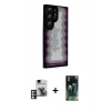 MARSİLYAN™- Galaxy S24 Ultra Kılıf Odak Klasik Serisi - Siyah 360 Mat Full Body Arka Koruyucu + PVD Metal Kamera Lens - PE