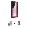 MARSİLYAN™- Galaxy S24 Ultra Kılıf Odak Klasik Serisi - Siyah AutoKit 5in1 Fiber Hayalet Polymer Nano Ekran Koruyucu + Bilvis Titan Kamera Lens - SH
