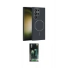 MARSİLYAN™- Galaxy S24 Ultra Kılıf Siluet Doku Özel Seri - Şeffaf 360 Full Body Arka Koruyucu