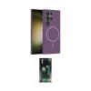 MARSİLYAN™- Galaxy S24 Ultra Kılıf Siluet Doku Özel Seri - Şeffaf 360 Full Body Arka Koruyucu