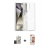 MARSİLYAN™- Galaxy S24 Ultra Kılıf Siluet Minimal Prime - Siyah AutoKit 5in1 Fiber Polymer Nano Ekran Koruyucu + Bilvis Titan Kamera Lens - GD
