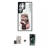 MARSİLYAN™- Galaxy S24 Ultra Kılıf Siluet Modern Özel Seri - Şeffaf 360 Full Body Arka Koruyucu + Bilvis Titan Kamera Lens - SH