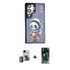 MARSİLYAN™- Galaxy S24 Ultra Kılıf Siluet Modern Özel Seri - Şeffaf 360 Full Body Arka Koruyucu + PVD Metal Kamera Lens - PE