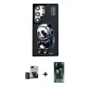 MARSİLYAN™- Galaxy S24 Ultra Kılıf Siluet Modern Özel Seri - Şeffaf 360 Full Body Arka Koruyucu + PVD Metal Kamera Lens - DNMR