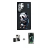 MARSİLYAN™- Galaxy S24 Ultra Kılıf Siluet Modern Özel Seri - Şeffaf 360 Full Body Arka Koruyucu + PVD Metal Kamera Lens - SH