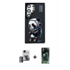 MARSİLYAN™- Galaxy S24 Ultra Kılıf Siluet Modern Özel Seri - Siyah 360 Mat Full Body Arka Koruyucu + PVD Metal Kamera Lens - PE