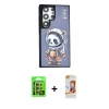MARSİLYAN™- Galaxy S24 Ultra Kılıf Siluet Modern Özel Seri - Siyah AutoKit 5in1 Fiber Polymer Nano Ekran Koruyucu + Raze Metal Kamera Lens - SI