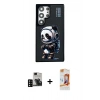 MARSİLYAN™- Galaxy S24 Ultra Kılıf Siluet Modern Özel Seri - Siyah AutoKit 5in1 Fiber Polymer Nano Ekran Koruyucu + PVD Metal Kamera Lens - SH