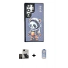 MARSİLYAN™- Galaxy S24 Ultra Kılıf Siluet Modern Özel Seri - Siyah Joko Magic 5D Cam + PVD Metal Kamera Lens - GD