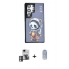 MARSİLYAN™- Galaxy S24 Ultra Kılıf Siluet Modern Özel Seri - Siyah Joko Magic 5D Cam + PVD Metal Kamera Lens - PE