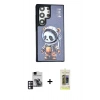 MARSİLYAN™- Galaxy S24 Ultra Kılıf Siluet Modern Özel Seri - Siyah Joko Magic 5D Hayalet Cam + PVD Metal Kamera Lens - PE