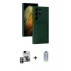 MARSİLYAN™- Galaxy S24 Ultra Kılıf Vadi Çizgi Prime - Siyah Joko Magic 5D Cam + PVD Metal Kamera Lens - PE