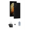 MARSİLYAN™- Galaxy S24 Ultra Kılıf Vadi Çizgi Prime - Siyah Joko Magic 5D Cam + Kamera Lens Koruma Cam - SF