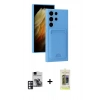 MARSİLYAN™- Galaxy S24 Ultra Kılıf Vadi Çizgi Prime - Siyah Joko Magic 5D Hayalet Cam + PVD Metal Kamera Lens - PE