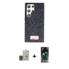 MARSİLYAN™- Galaxy S24 Ultra Kılıf Vadi Klasik Serisi - Şeffaf 360 Full Body Arka Koruyucu + Bilvis Titan Kamera Lens - DNMR