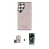 MARSİLYAN™- Galaxy S24 Ultra Kılıf Vadi Klasik Serisi - Siyah 360 Mat Full Body Arka Koruyucu + Bilvis Titan Kamera Lens - GD
