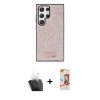 MARSİLYAN™- Galaxy S24 Ultra Kılıf Vadi Klasik Serisi - Siyah AutoKit 5in1 Fiber Polymer Nano Ekran Koruyucu + Kamera Lens Koruma Cam - SF