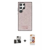 MARSİLYAN™- Galaxy S24 Ultra Kılıf Vadi Klasik Serisi - Siyah AutoKit 5in1 Fiber Polymer Nano Ekran Koruyucu + PVD Metal Kamera Lens - GD
