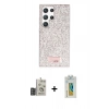 MARSİLYAN™- Galaxy S24 Ultra Kılıf Vadi Klasik Serisi - Siyah Polymer Nano Ekran Koruyucu + Bilvis Titan Kamera Lens - DNMR