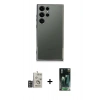 MARSİLYAN™- Galaxy S24 Ultra Kılıf Vadi Minimal - Şeffaf 360 Full Body Arka Koruyucu + Bilvis Titan Kamera Lens - DNMR