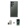 MARSİLYAN™- Galaxy S24 Ultra Kılıf Vadi Minimal - Şeffaf 360 Full Body Arka Koruyucu + Bilvis Titan Kamera Lens - DNMR