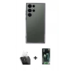 MARSİLYAN™- Galaxy S24 Ultra Kılıf Vadi Minimal - Şeffaf 360 Full Body Arka Koruyucu + Kamera Lens Koruma Cam - SF