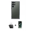 MARSİLYAN™- Galaxy S24 Ultra Kılıf Vadi Minimal - Şeffaf 360 Full Body Arka Koruyucu + Kamera Lens Koruma Cam - SF