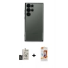 MARSİLYAN™- Galaxy S24 Ultra Kılıf Vadi Minimal - Siyah AutoKit 5in1 Fiber Polymer Nano Ekran Koruyucu + Bilvis Titan Kamera Lens - SH