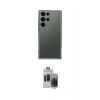 MARSİLYAN™- Galaxy S24 Ultra Kılıf Vadi Minimal - Siyah Vanessa Magic Hayalet Cam