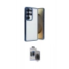 MARSİLYAN™- Galaxy S24 Ultra Kılıf Vadi Minimal - Siyah Vanessa Magic Hayalet Cam