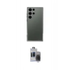 MARSİLYAN™- Galaxy S24 Ultra Kılıf Vadi Minimal - Siyah Vanessa Magic Hayalet Cam