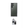 MARSİLYAN™- Galaxy S24 Ultra Kılıf Vadi Minimal - Siyah Vanessa Magic Hayalet Cam