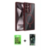 MARSİLYAN™- Galaxy S24 Ultra Kılıf Yadigar Asil Koleksiyonu - Şeffaf 360 Full Body Arka Koruyucu + Raze Metal Kamera Lens - GI