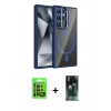 MARSİLYAN™- Galaxy S24 Ultra Kılıf Yadigar Asil Koleksiyonu - Şeffaf 360 Full Body Arka Koruyucu + Raze Metal Kamera Lens - SH