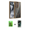 MARSİLYAN™- Galaxy S24 Ultra Kılıf Yadigar Asil Koleksiyonu - Şeffaf 360 Full Body Arka Koruyucu + Raze Metal Kamera Lens - SH