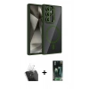 MARSİLYAN™- Galaxy S24 Ultra Kılıf Yadigar Asil Koleksiyonu - Şeffaf 360 Full Body Arka Koruyucu + Kamera Lens Koruma Cam - SF