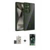 MARSİLYAN™- Galaxy S24 Ultra Kılıf Yadigar Asil Koleksiyonu - Siyah 360 Mat Full Body Arka Koruyucu + Bilvis Titan Kamera Lens - DNMR
