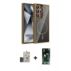 MARSİLYAN™- Galaxy S24 Ultra Kılıf Yadigar Asil Koleksiyonu - Siyah 360 Mat Full Body Arka Koruyucu + Bilvis Titan Kamera Lens - DNMR