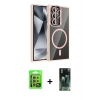 MARSİLYAN™- Galaxy S24 Ultra Kılıf Yadigar Asil Koleksiyonu - Siyah 360 Mat Full Body Arka Koruyucu + Raze Metal Kamera Lens - SI