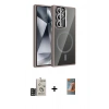 MARSİLYAN™- Galaxy S24 Ultra Kılıf Yadigar Asil Koleksiyonu - Siyah AutoKit 5in1 Fiber Hayalet Polymer Nano Ekran Koruyucu + Bilvis Titan Kamera Lens - SH