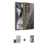 MARSİLYAN™- Galaxy S24 Ultra Kılıf Yadigar Asil Koleksiyonu - Siyah AutoKit 5in1 Fiber Hayalet Polymer Nano Ekran Koruyucu + Bilvis Titan Kamera Lens - DNMR
