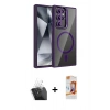 MARSİLYAN™- Galaxy S24 Ultra Kılıf Yadigar Asil Koleksiyonu - Siyah AutoKit 5in1 Fiber Polymer Nano Ekran Koruyucu + Kamera Lens Koruma Cam - SF
