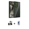 MARSİLYAN™- Galaxy S24 Ultra Kılıf Yadigar Asil Koleksiyonu - Siyah Durable Full Glue Curved Cam + PVD Metal Kamera Lens - GD