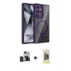 MARSİLYAN™- Galaxy S24 Ultra Kılıf Yadigar Asil Koleksiyonu - Siyah Joko Magic 5D Hayalet Cam + PVD Metal Kamera Lens - DNMR