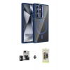 MARSİLYAN™- Galaxy S24 Ultra Kılıf Yadigar Asil Koleksiyonu - Siyah Joko Magic 5D Hayalet Cam + PVD Metal Kamera Lens - DNMR