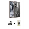 MARSİLYAN™- Galaxy S24 Ultra Kılıf Yadigar Asil Koleksiyonu - Siyah Joko Magic 5D Hayalet Cam + PVD Metal Kamera Lens - DNMR